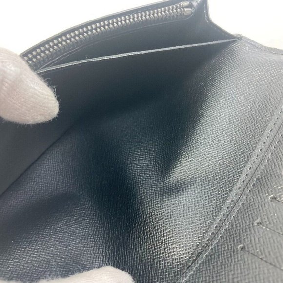 LOUIS VUITTON Monogram-Eclipse Portefeuille Brazza Two fold Long Wallet - Picture 12 of 14
